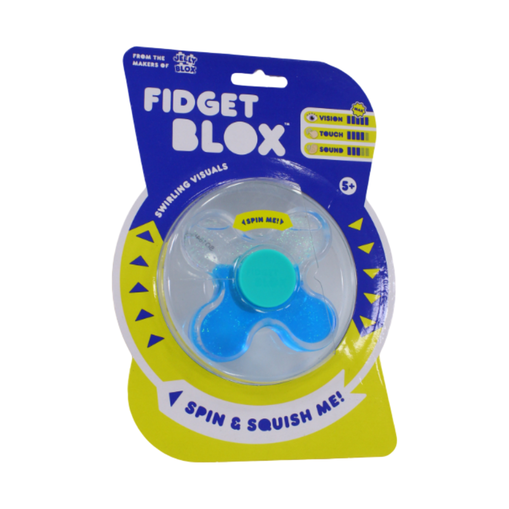 Fidget Blox Wave 2 Squish & Spin Blue – 1 Pc