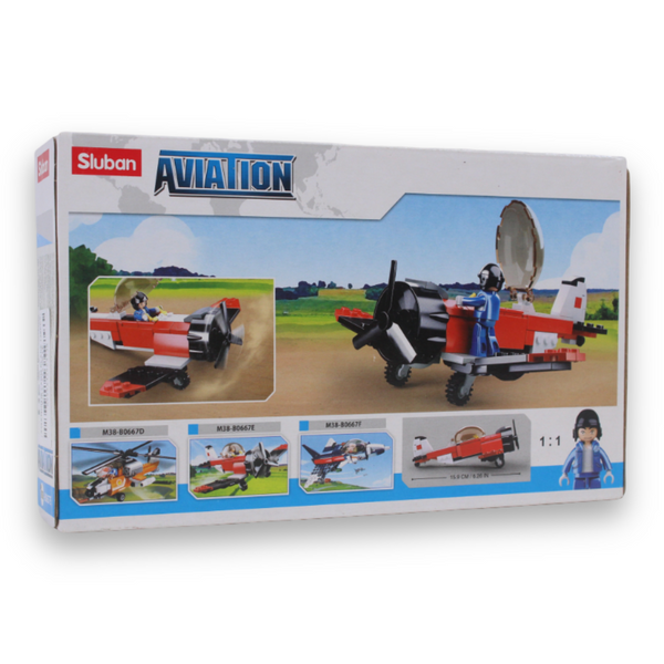 Aviation III Farm Plane Building Set – 128 Pieces