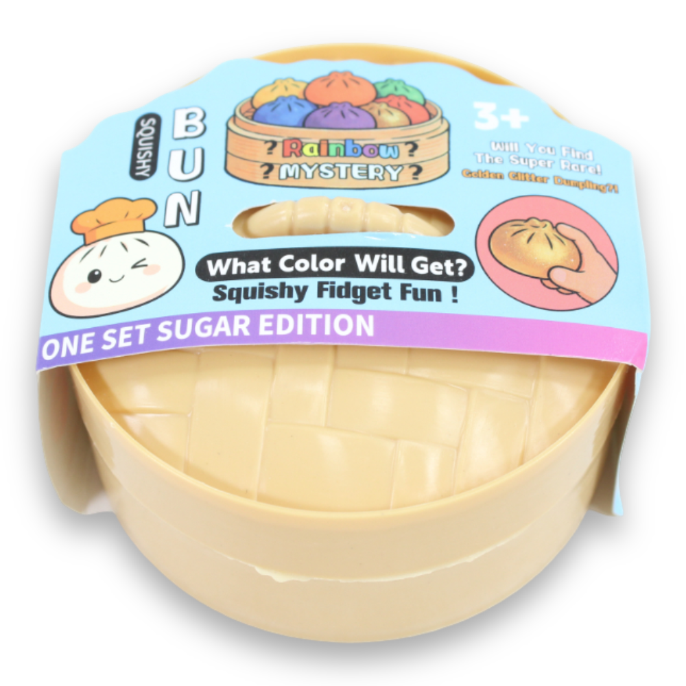 Dumpling Squishy – 8.5 cm, Maltose & Glitter, Slow Rising