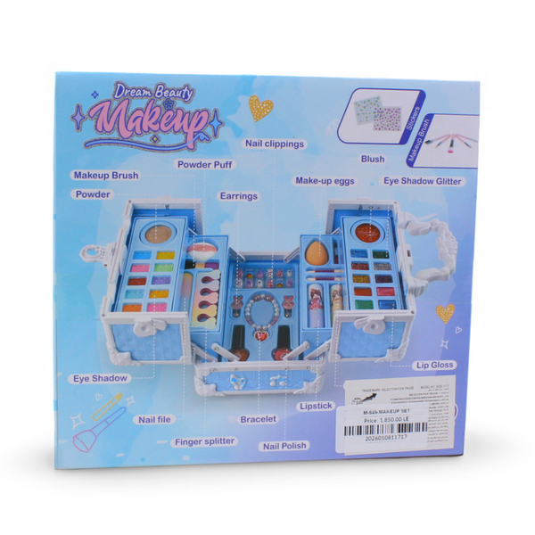 Girls Dream Beauty Makeup Kit In Carry Case – Blue