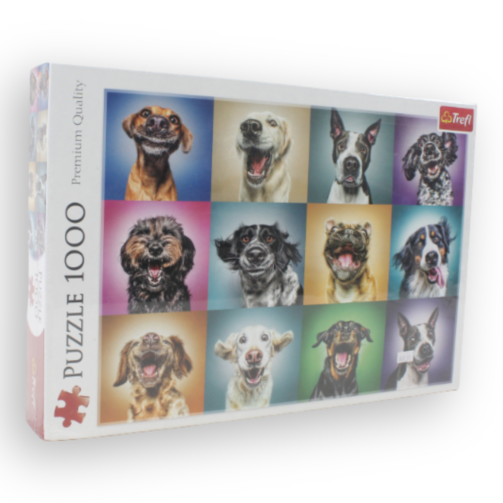 Trefl 1000-Piece Jigsaw Puzzle – Funny Dog Portraits