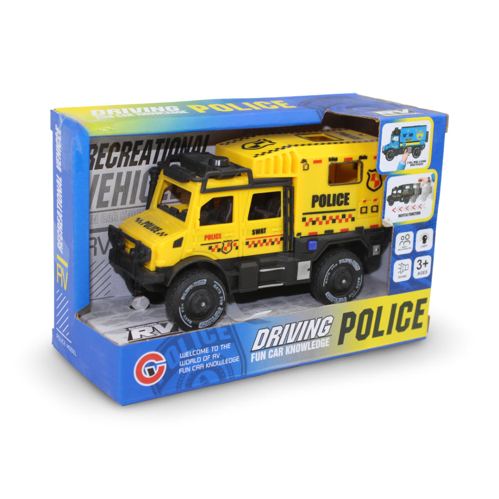 Friction Car With Light & Sound – Yellow