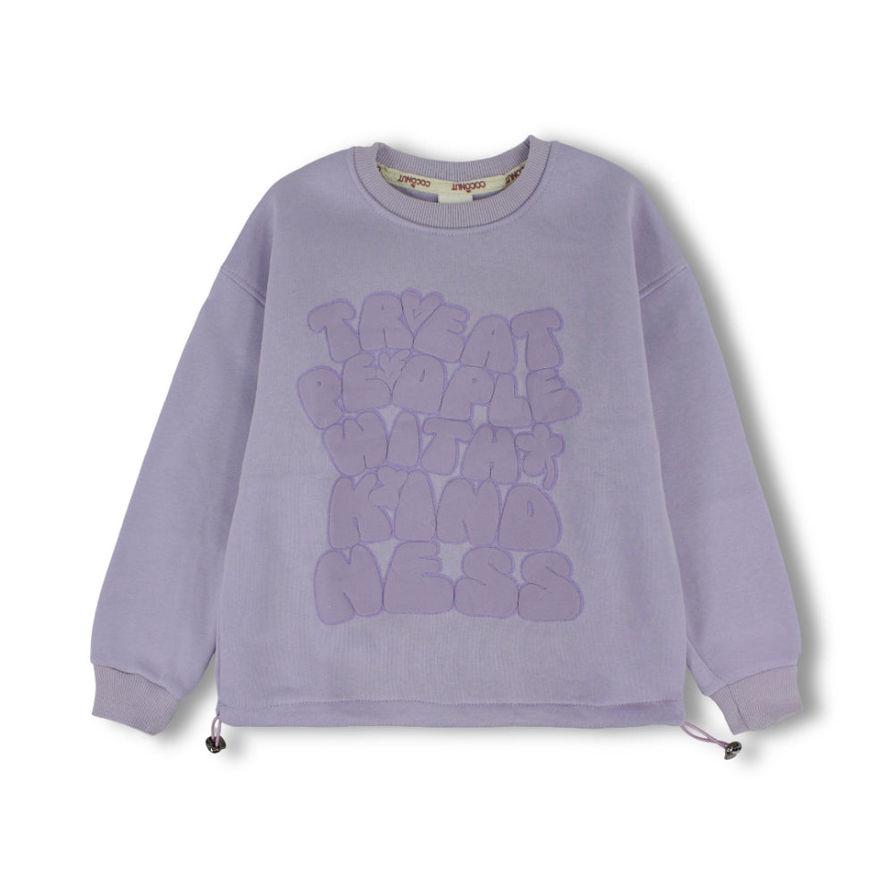 Girls’ Long-Sleeve Sweatshirt – موف كم Treat People With Kindness – Sweatshirt