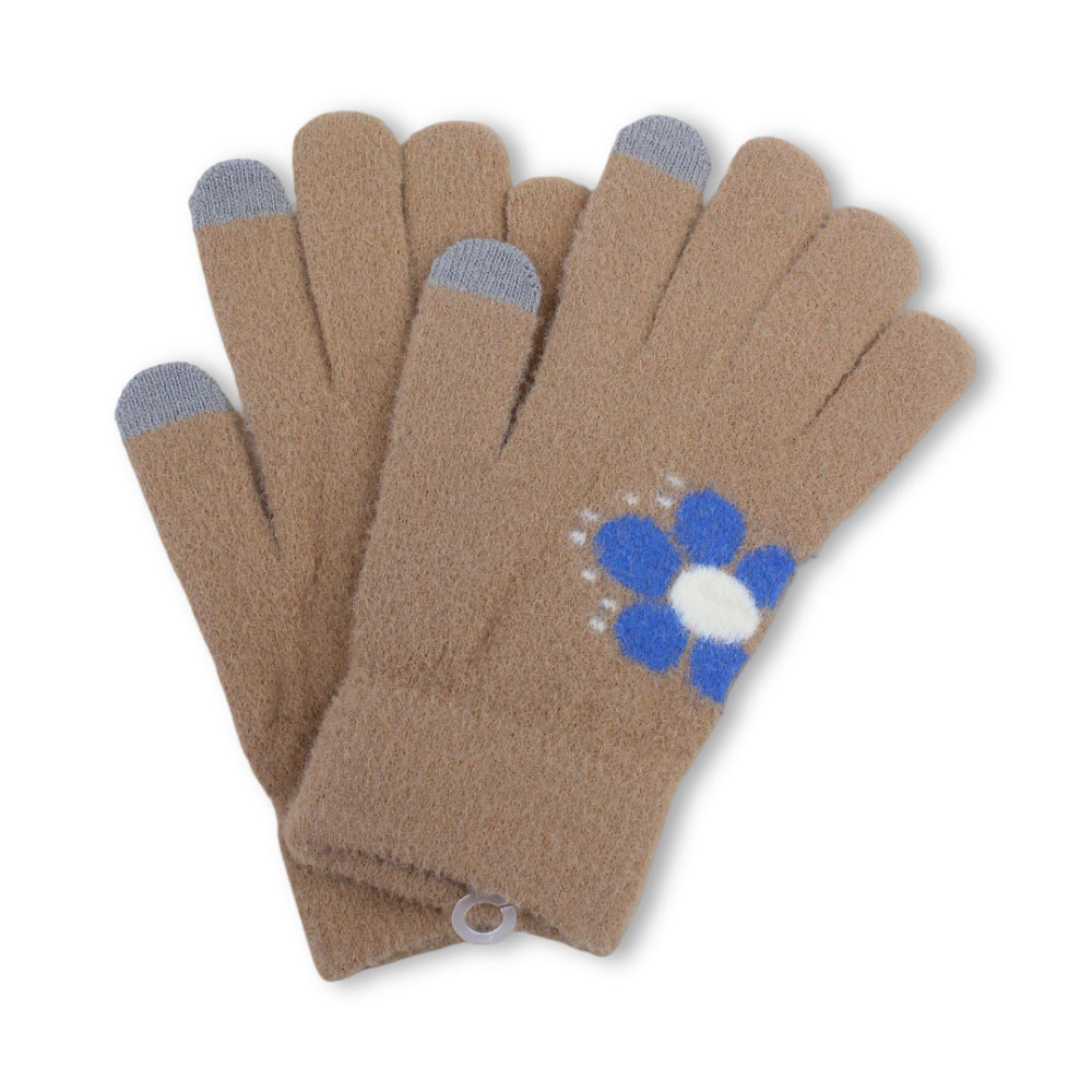 Girls Winter Gloves – Camel