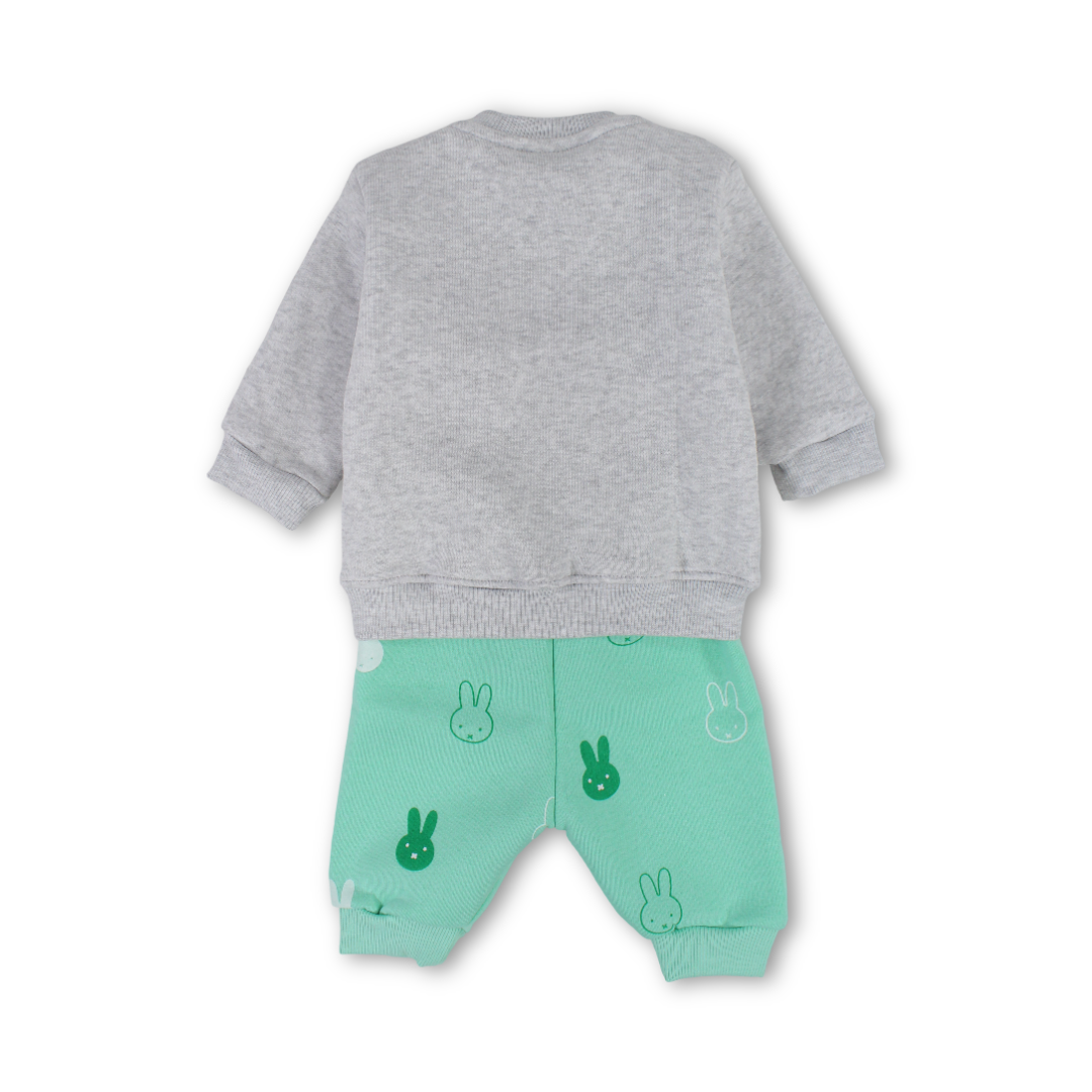Baby Boys Long-Sleeved Pajama – Grey with Wild about you Print