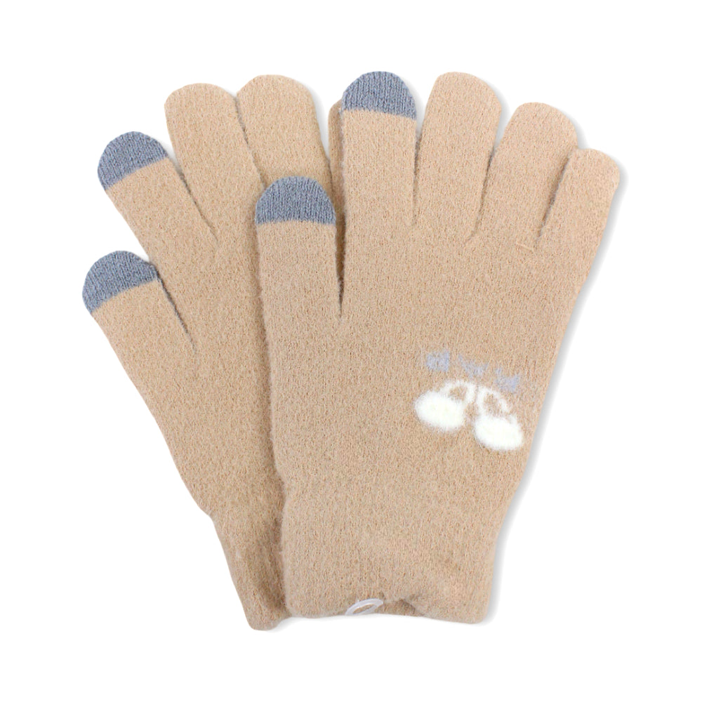 Girls Winter Gloves – Beige