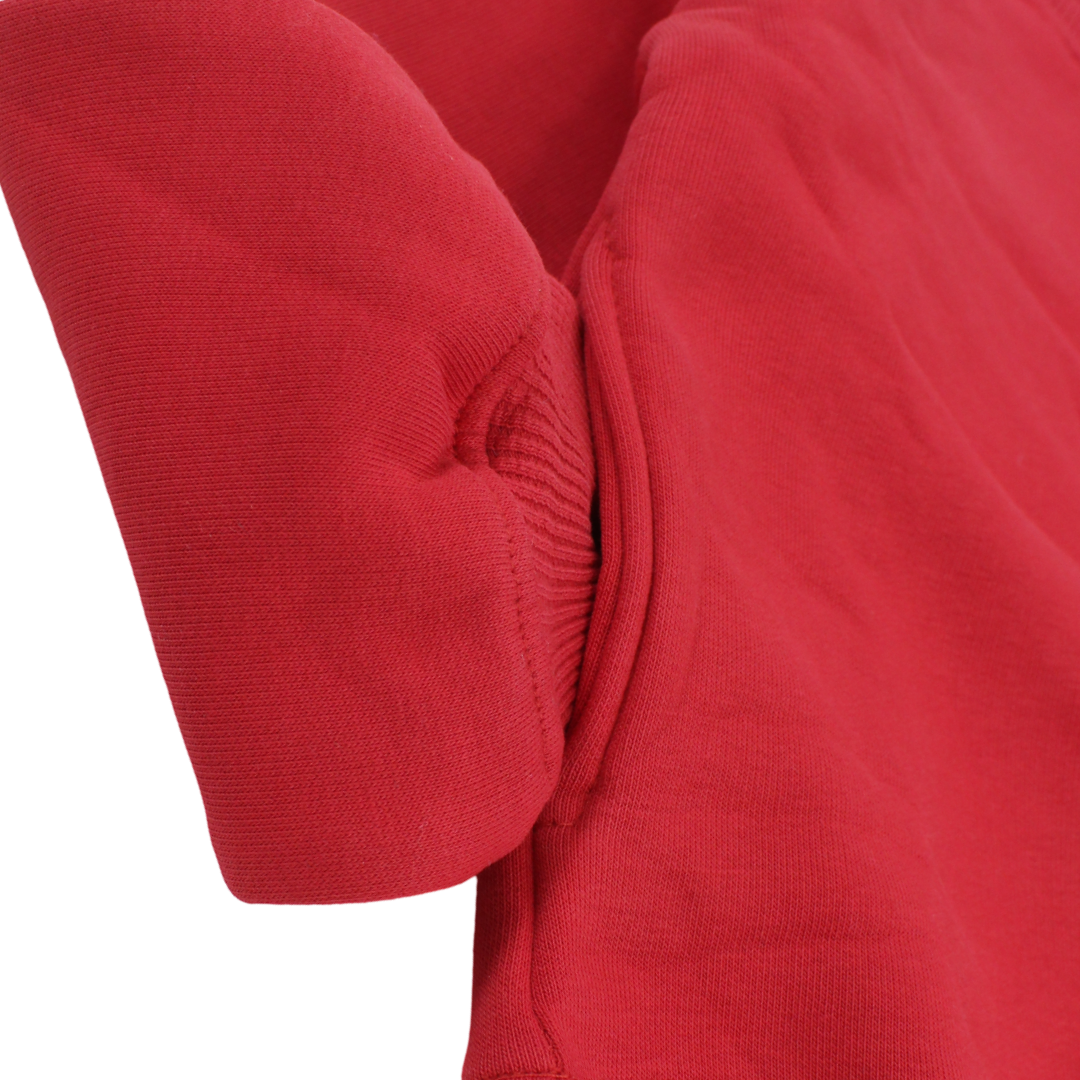 Unisex Cotton Long-Sleeved Sweatshirt – Plain Red