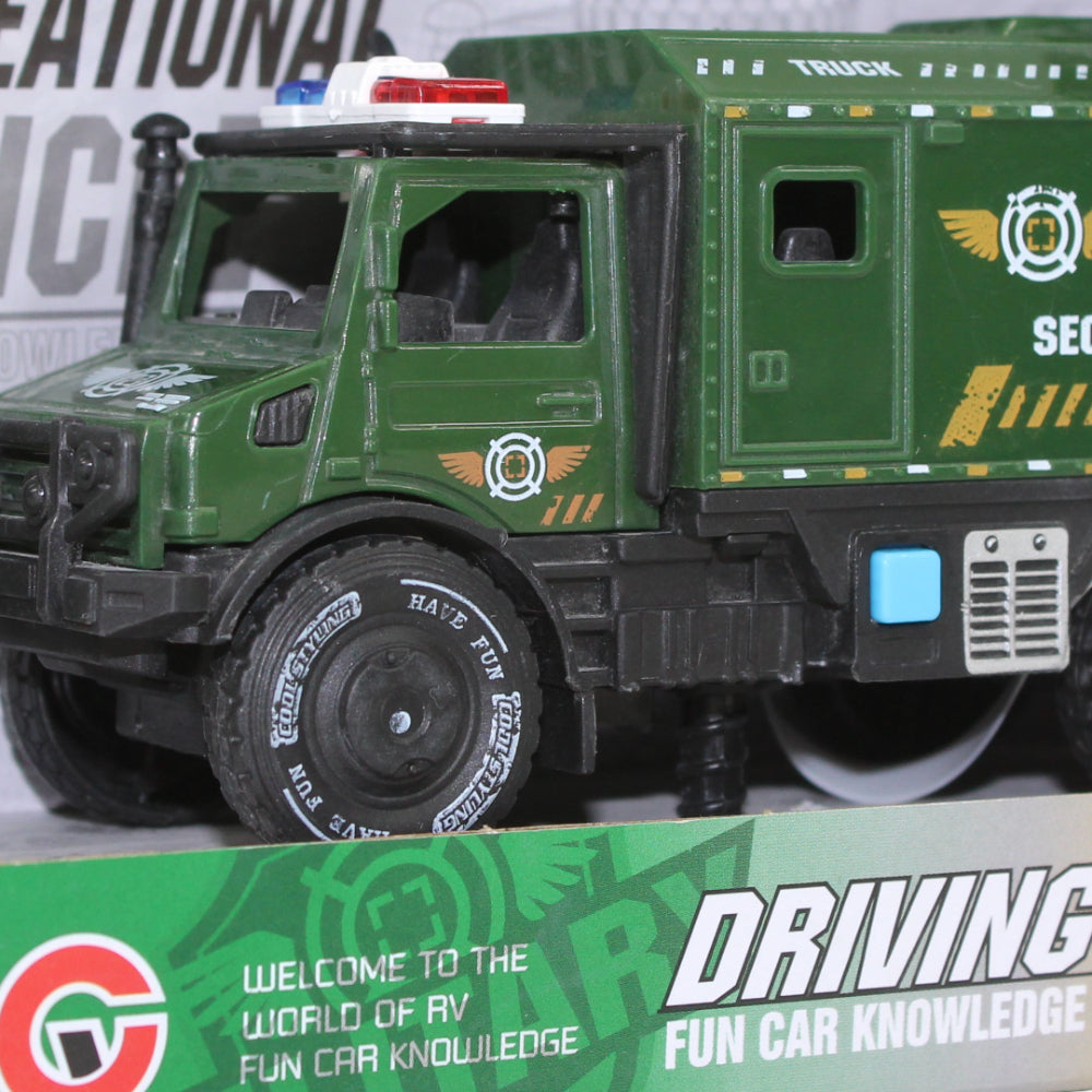 Car With Light & Sound – Olive