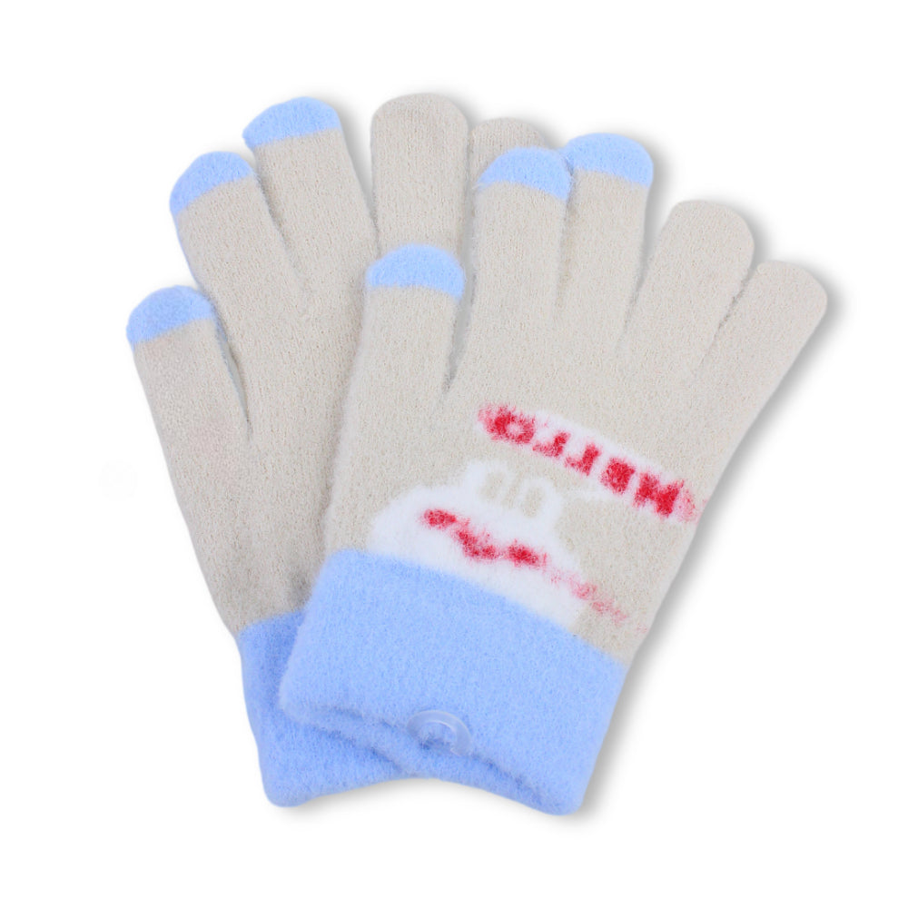 Girls Winter Gloves – Beige