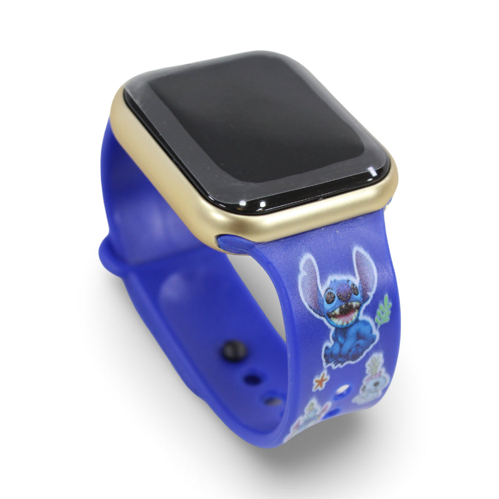 LED Stitch Touch Electronic WATCH(12Pcs/PDQ) – Stitch Blue