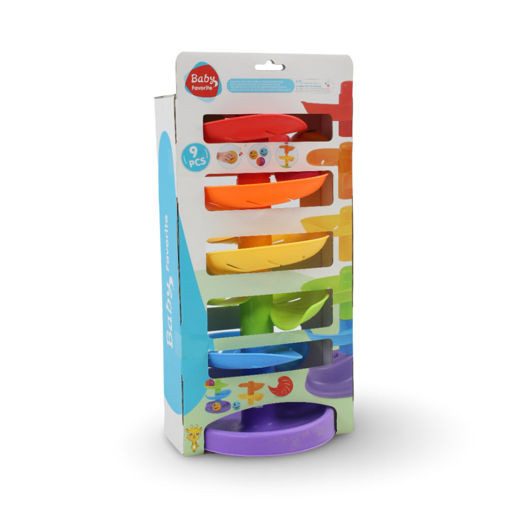 Six-layer Skateboard Rolling Ball Stacking Game