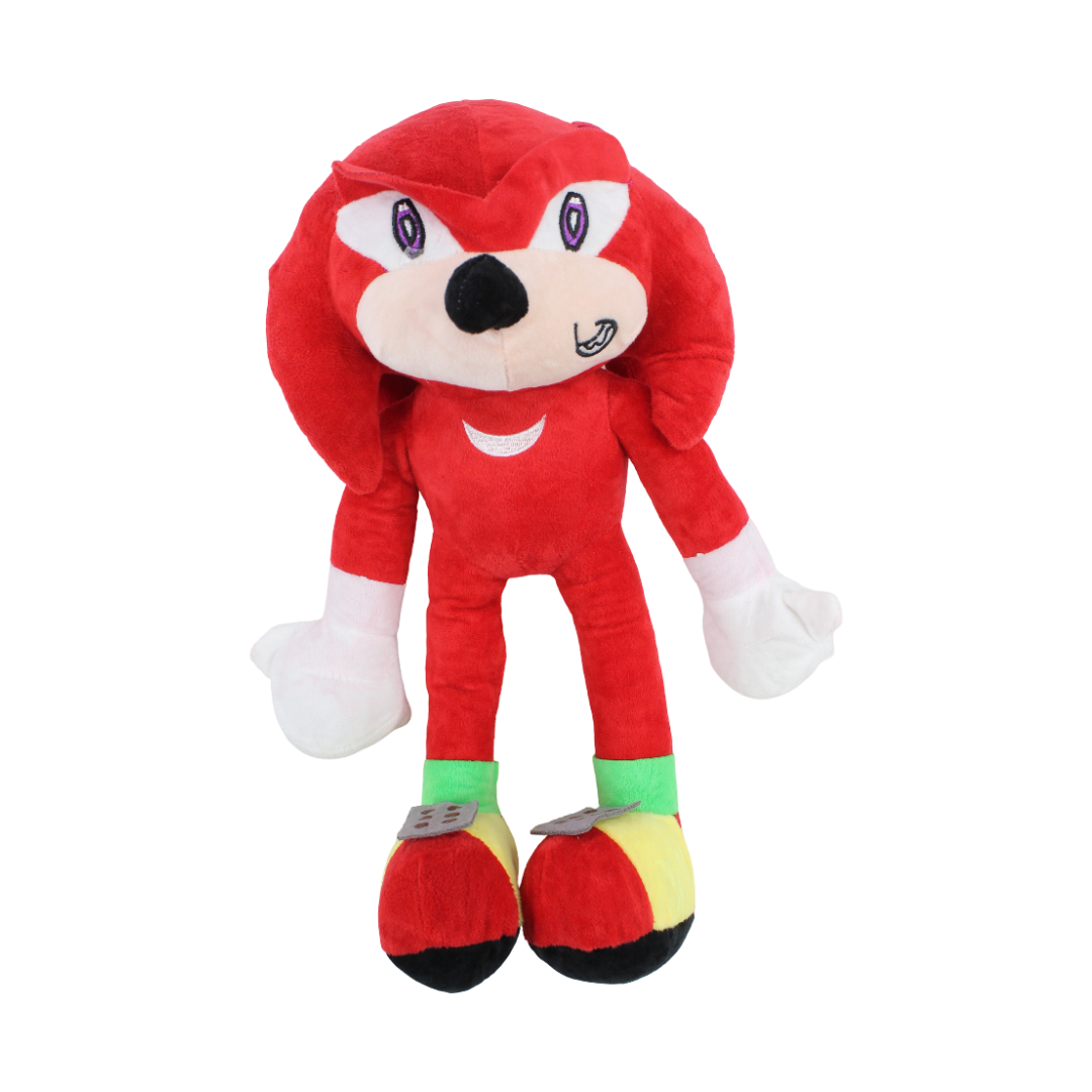 Sonic The Hedgehog Knuckles Plush Figure – Red, Medium