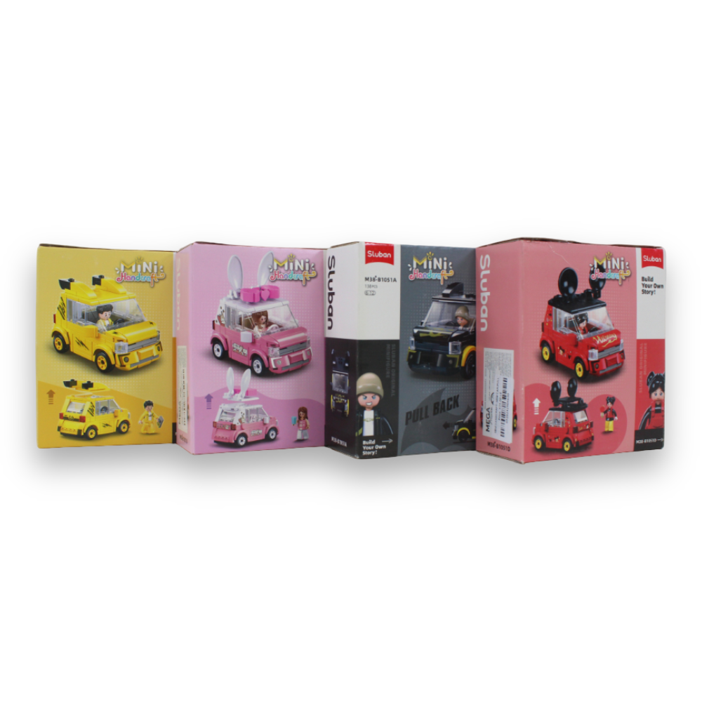 Mini Handcraft Pull-Back Mini Car – 4 Assorted Types