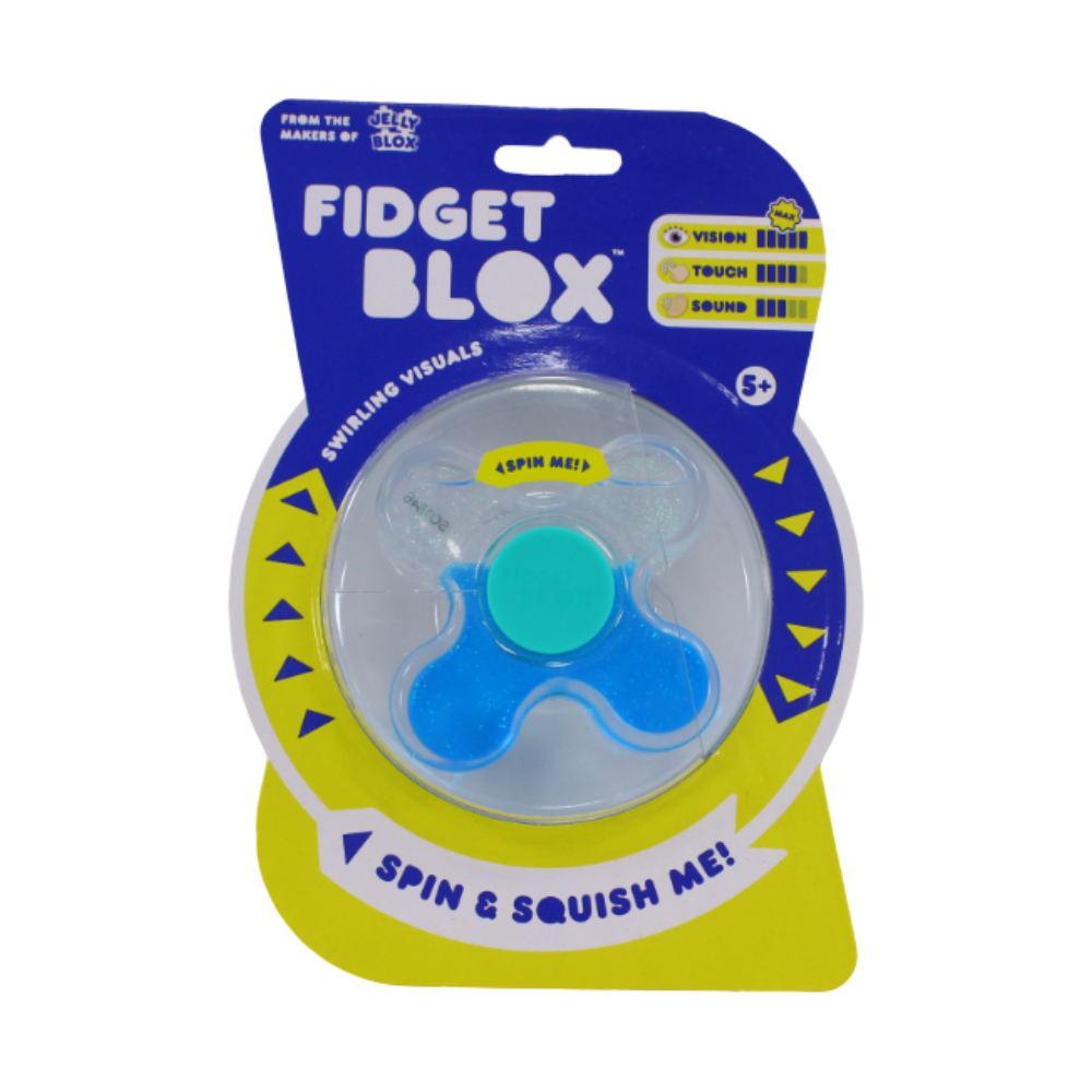 Fidget Blox Wave 2 Squish & Spin Blue – 1 Pc
