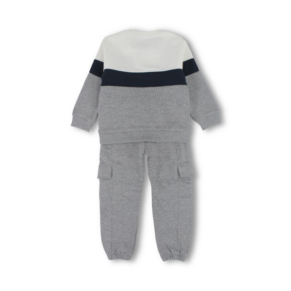 Baby Boys Two-Piece Outfit Set – Grey