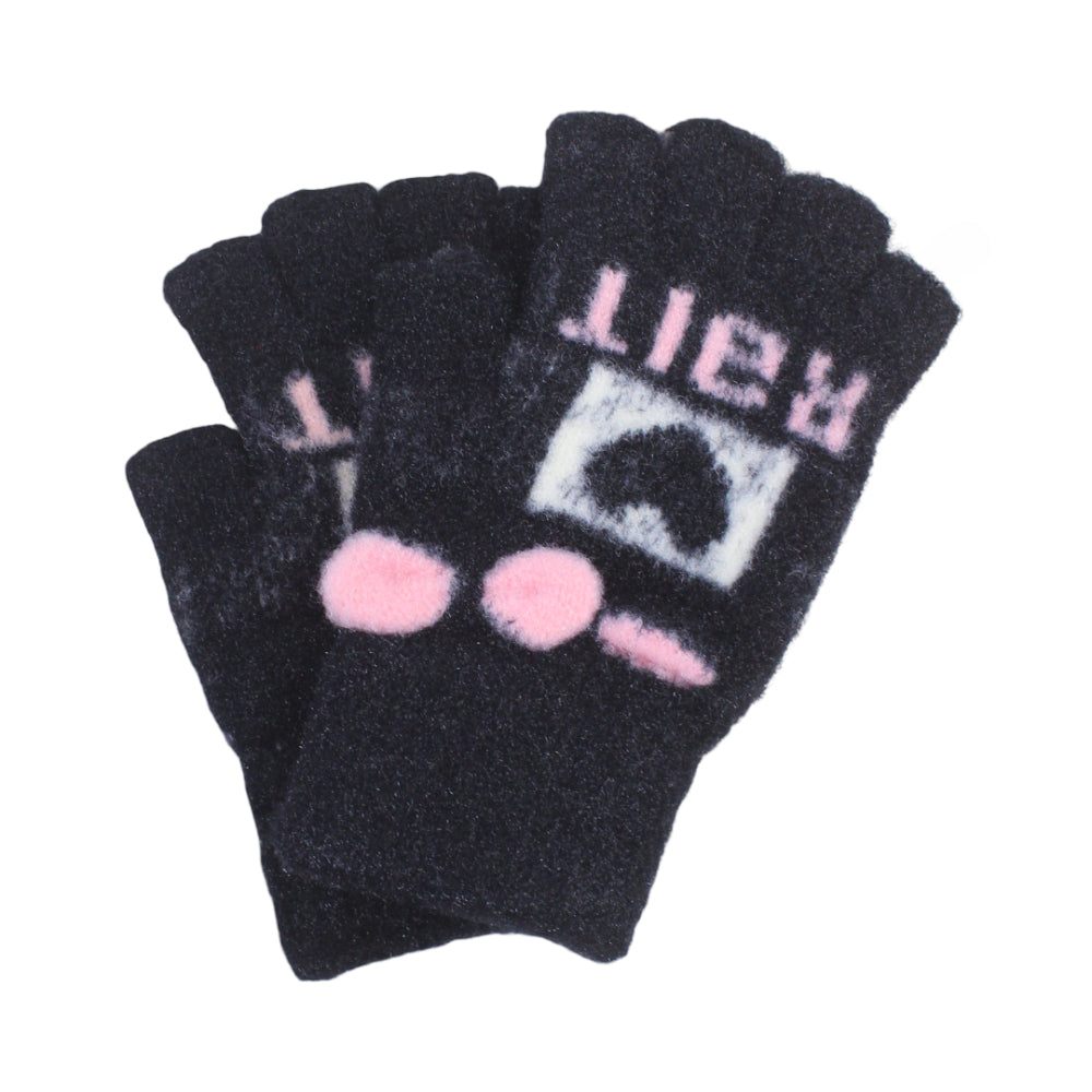 Girls Winter Gloves – Black