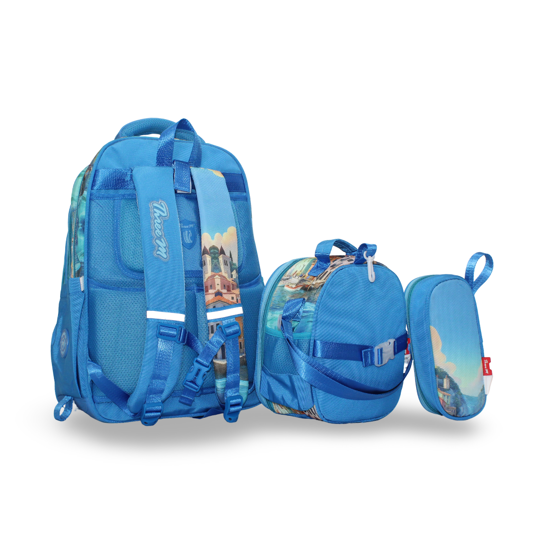 Kids 18-Inch Backpack Set With Pencil Case And Lunch Bag