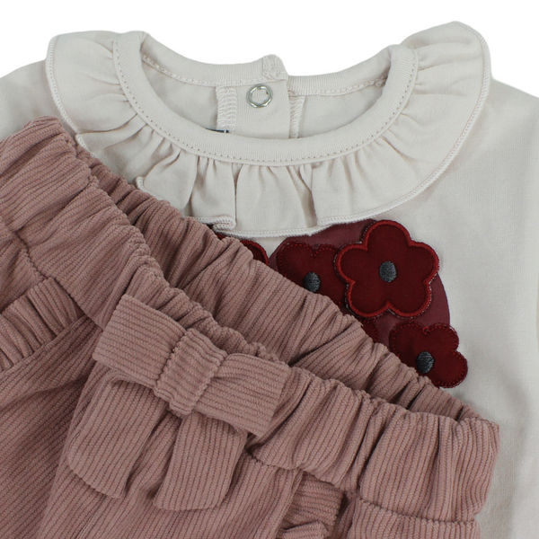 Baby Girls Two-Piece Outfit Set – Pink