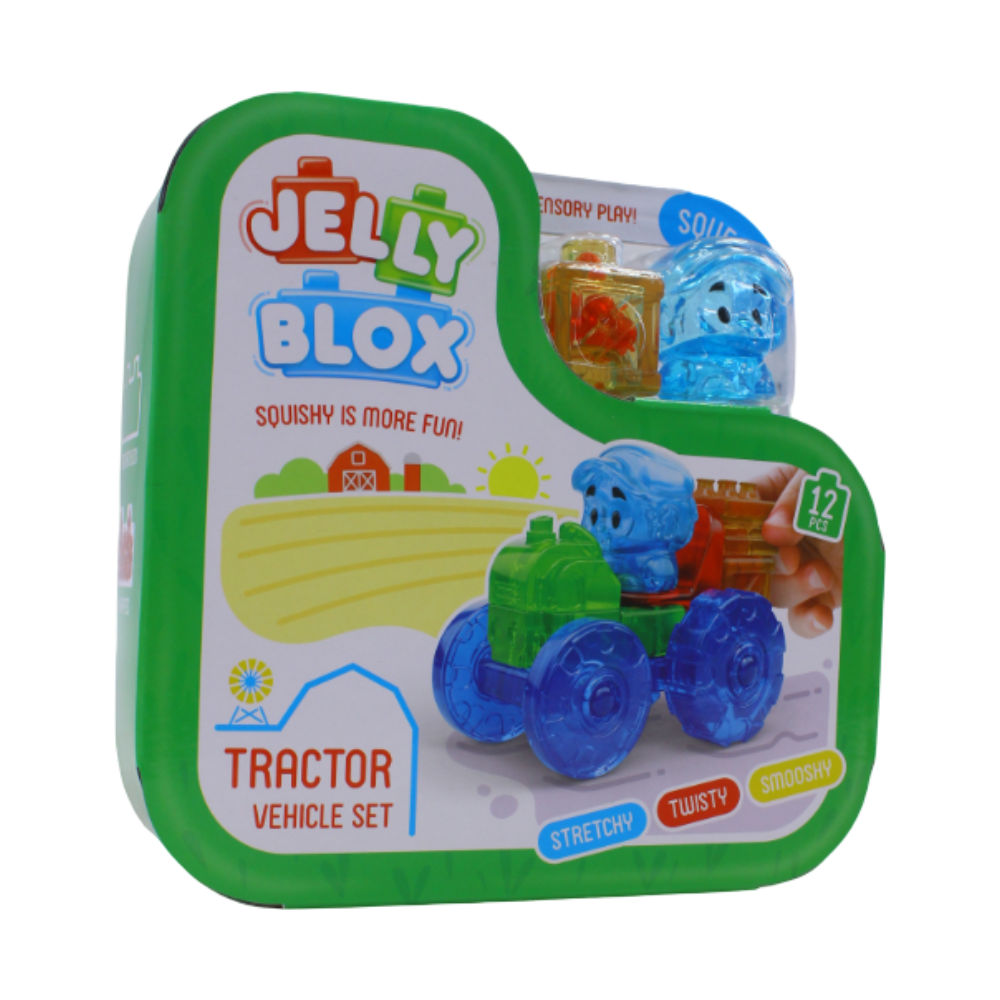 Jelly Blox Tractor Vehicle Set (12 PCS)