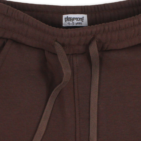 Boys Cotton Sweatpants – Brown