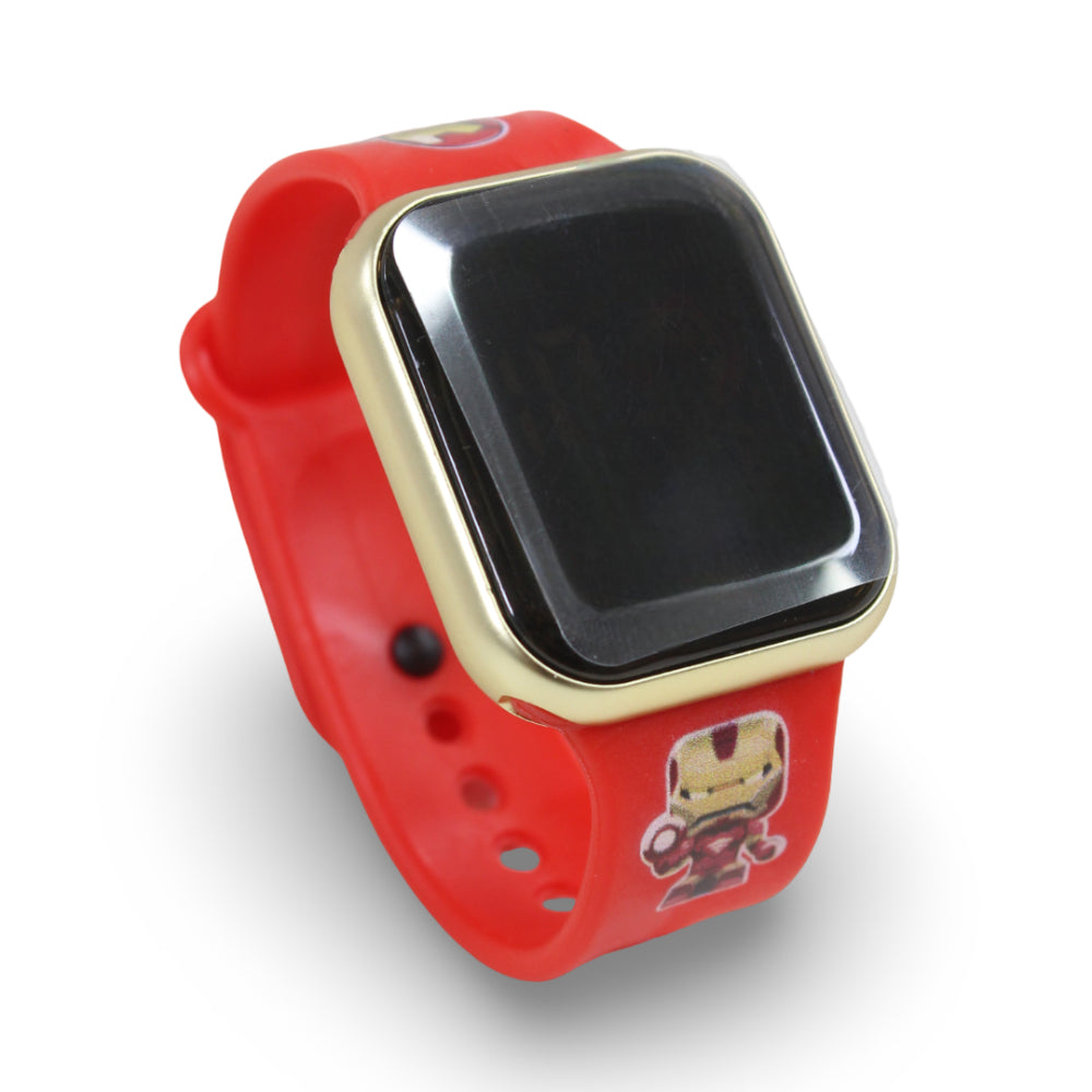 LED Touch Electronic Watch SQUARE(12Pcs/PDQ) – Red