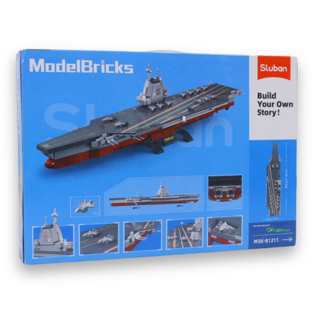 Model Bricks 1/700 Aircraft Carrier Fujian Building Set – 557 Pieces