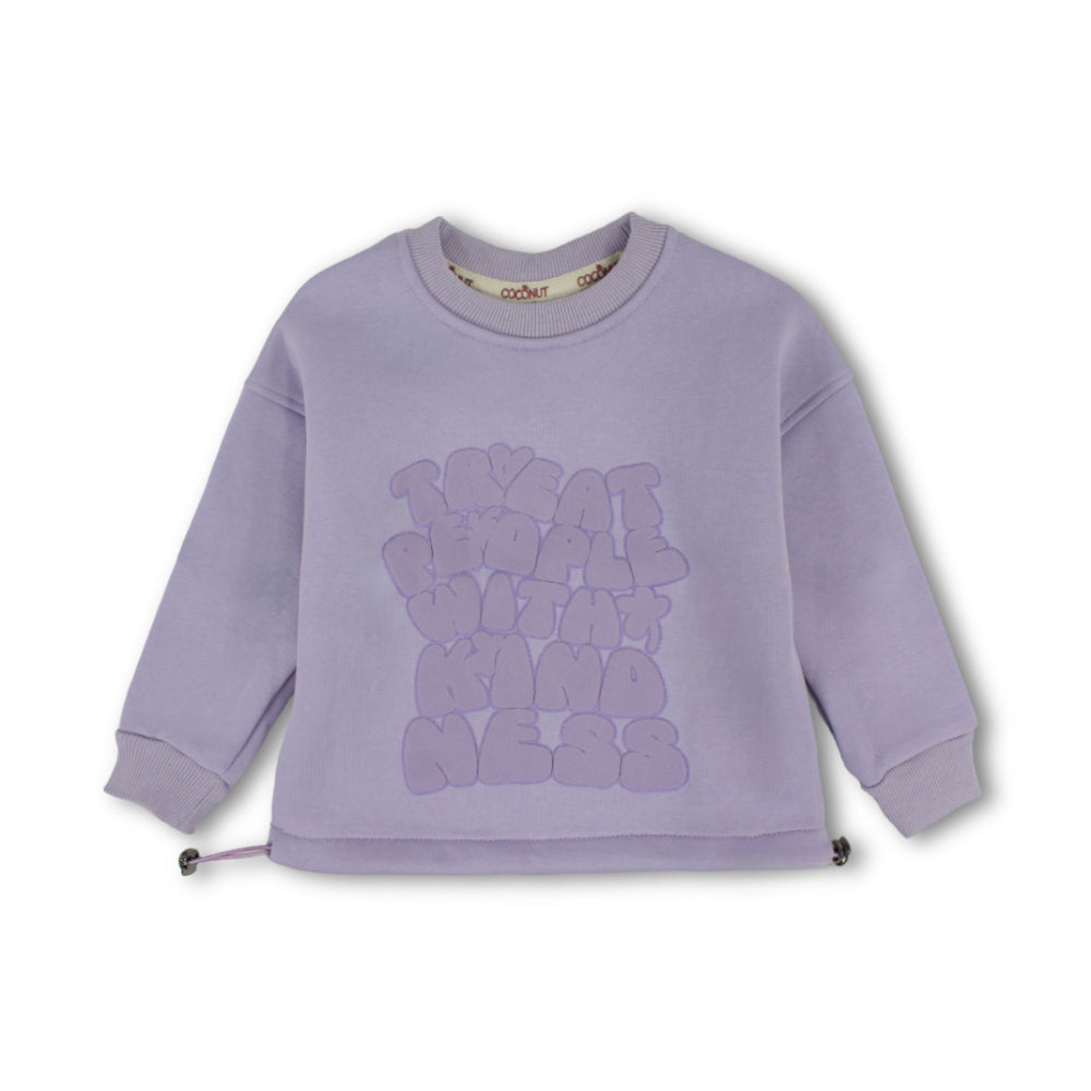 Girls’ Long-Sleeve Sweatshirt – موف كم Treat People With Kindness – Sweatshirt