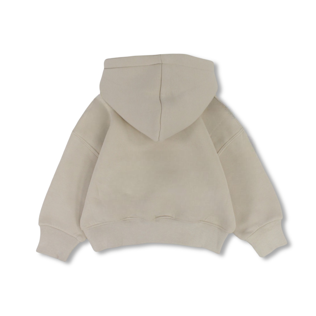 Baby Girls Hoodie – Beige with Be Kinnd Print