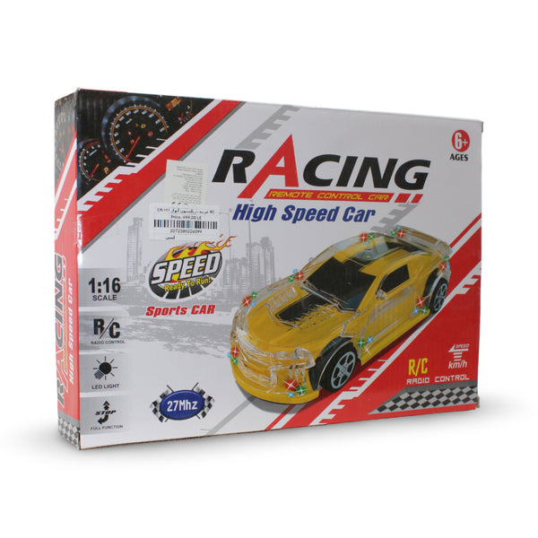 RC Racing Car with LED Lights – Baby Blue