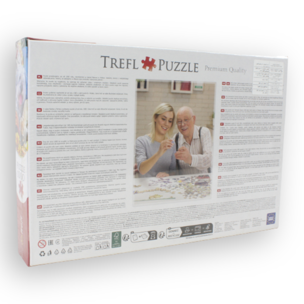 Trefl 1000-Piece Jigsaw Puzzle – Dogs In The Garden