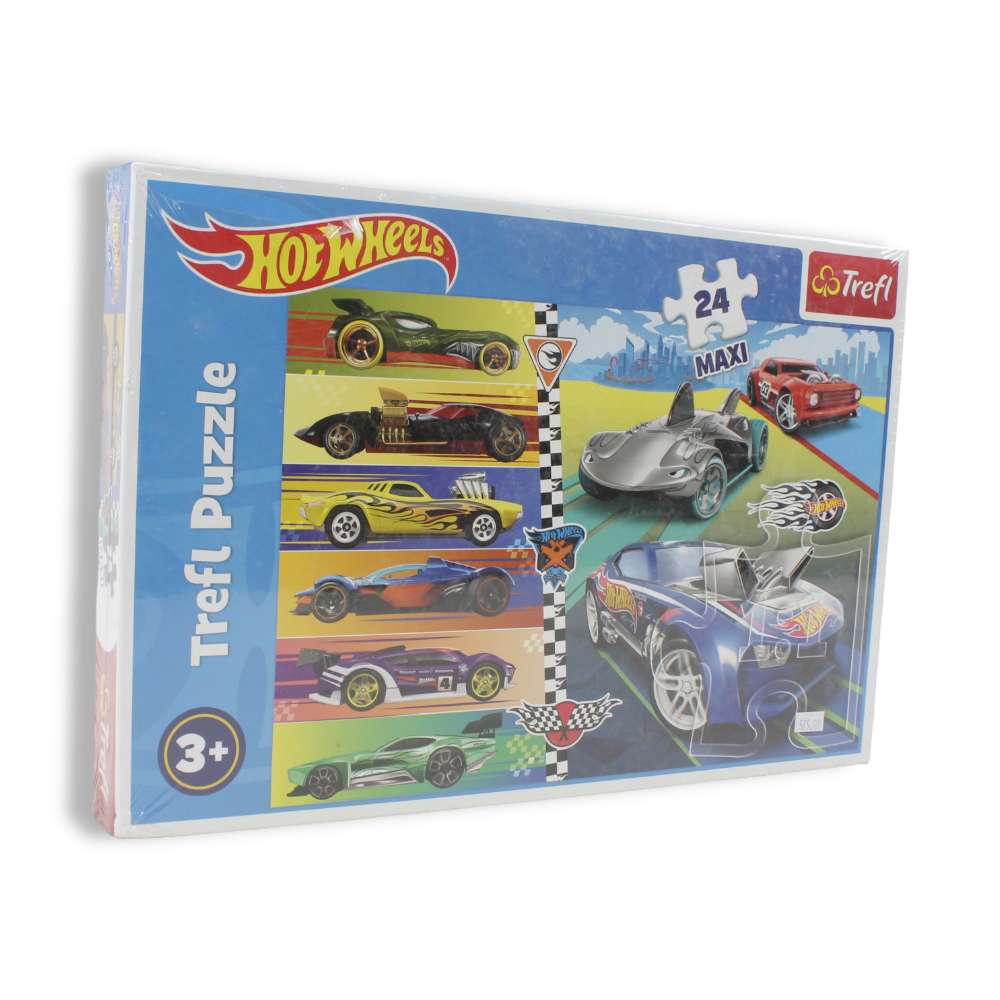 Trefl Hot Wheels: Fast Hot Wheels Maxi Jigsaw Puzzle – 24 Pcs
