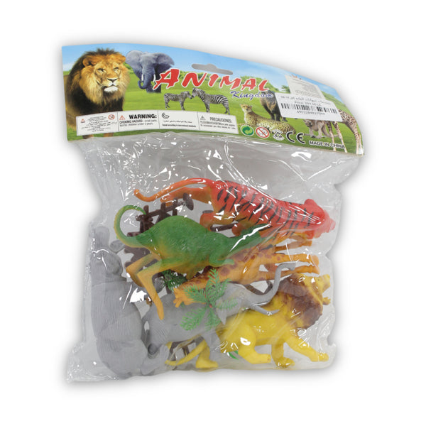 Wild Animal Figures Set – 6 Pcs