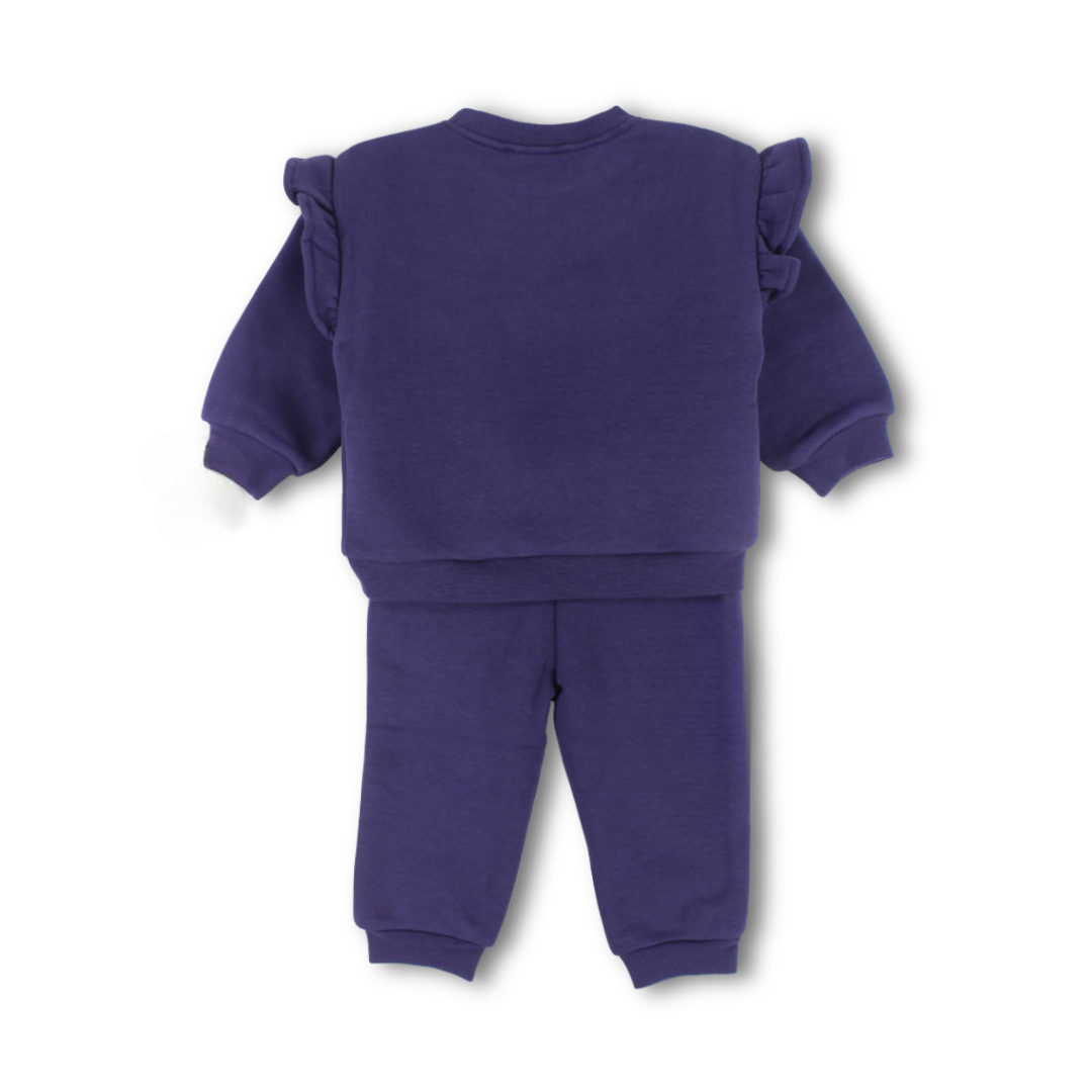 Baby Girls Two-Piece Outfit Set – Purple