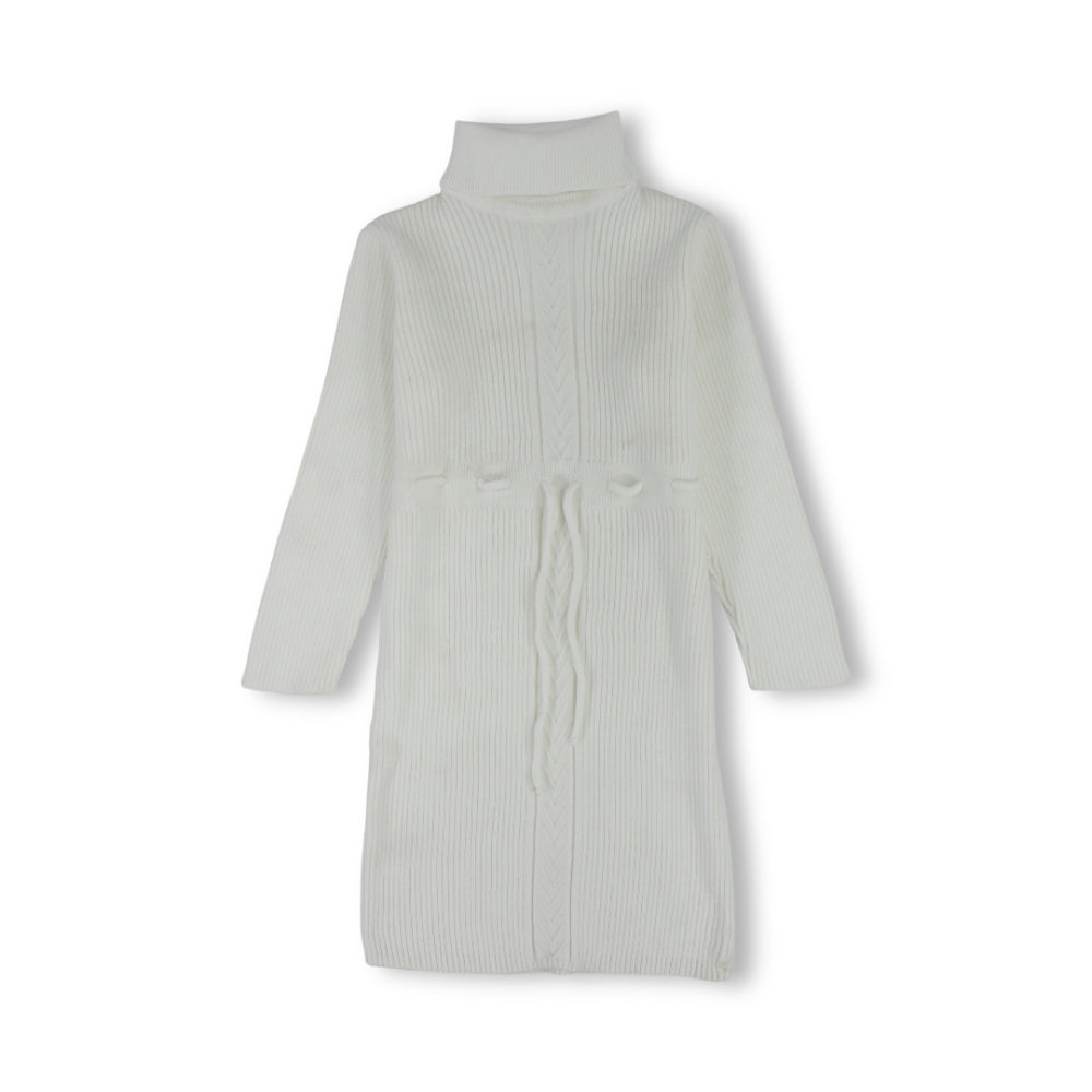Girls Knitted Long-Sleeved Dress