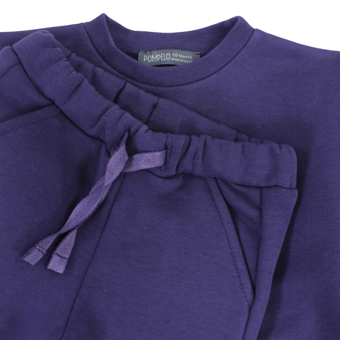 Baby Girls Two-Piece Outfit Set – Purple