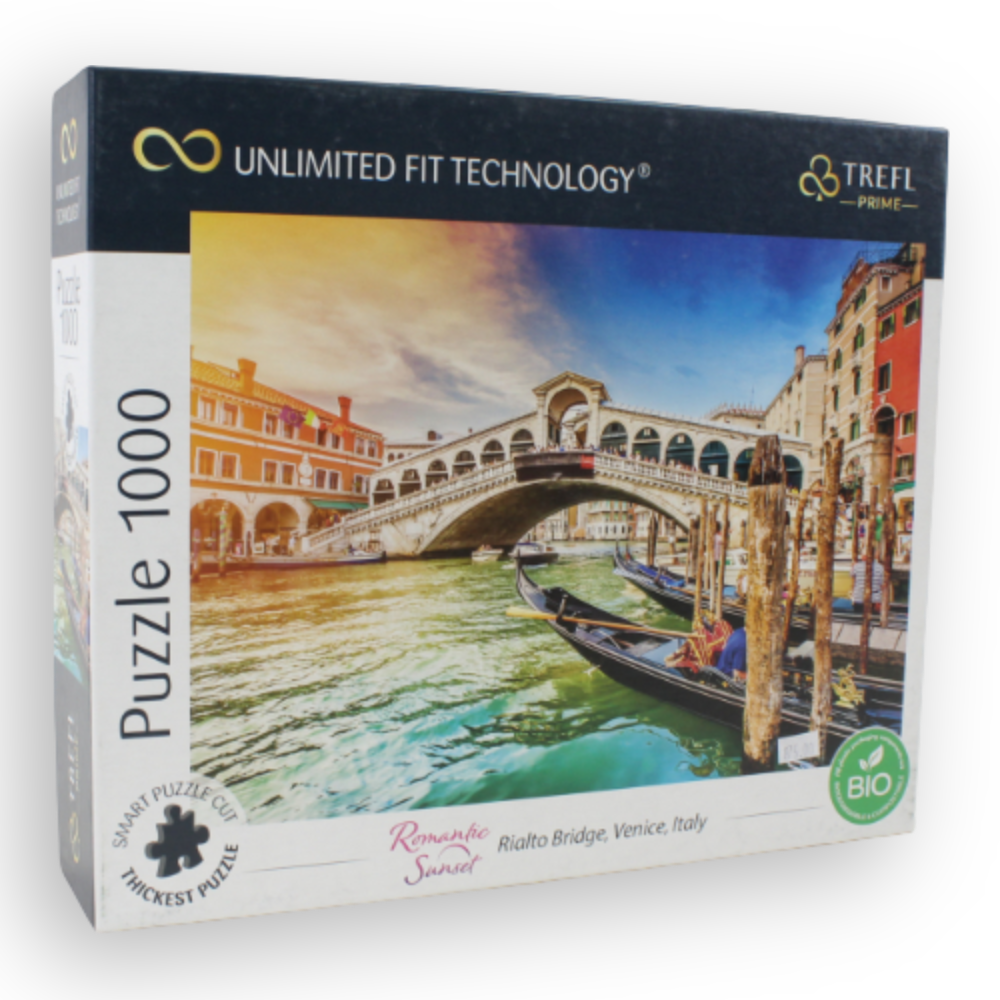 Trefl 1000-Piece Jigsaw Puzzle – Rialto Bridge, Venice