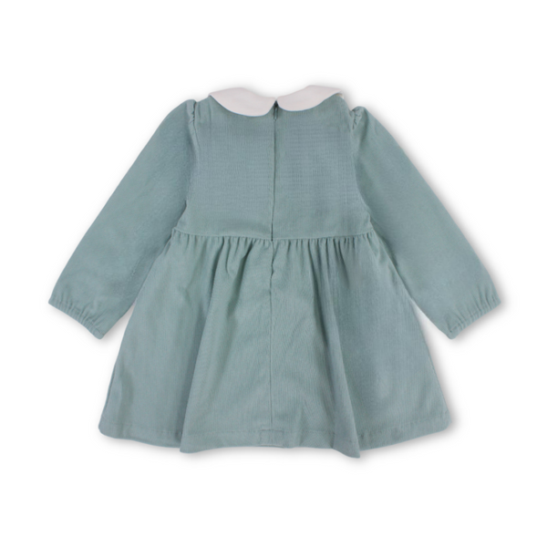 Baby Girls Long-sleeved Dress – Mint