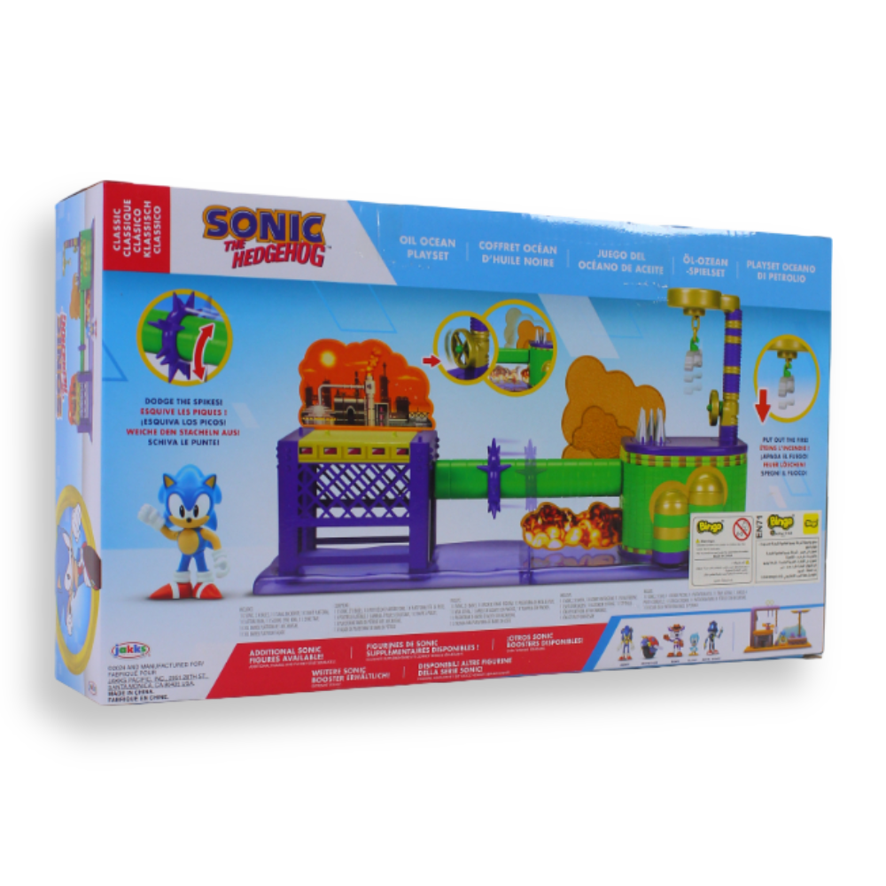 Jakks Games: Sonic the Hedgehog - Oil Ocean Playset with Sonic Action Figure (2.5 Inch)