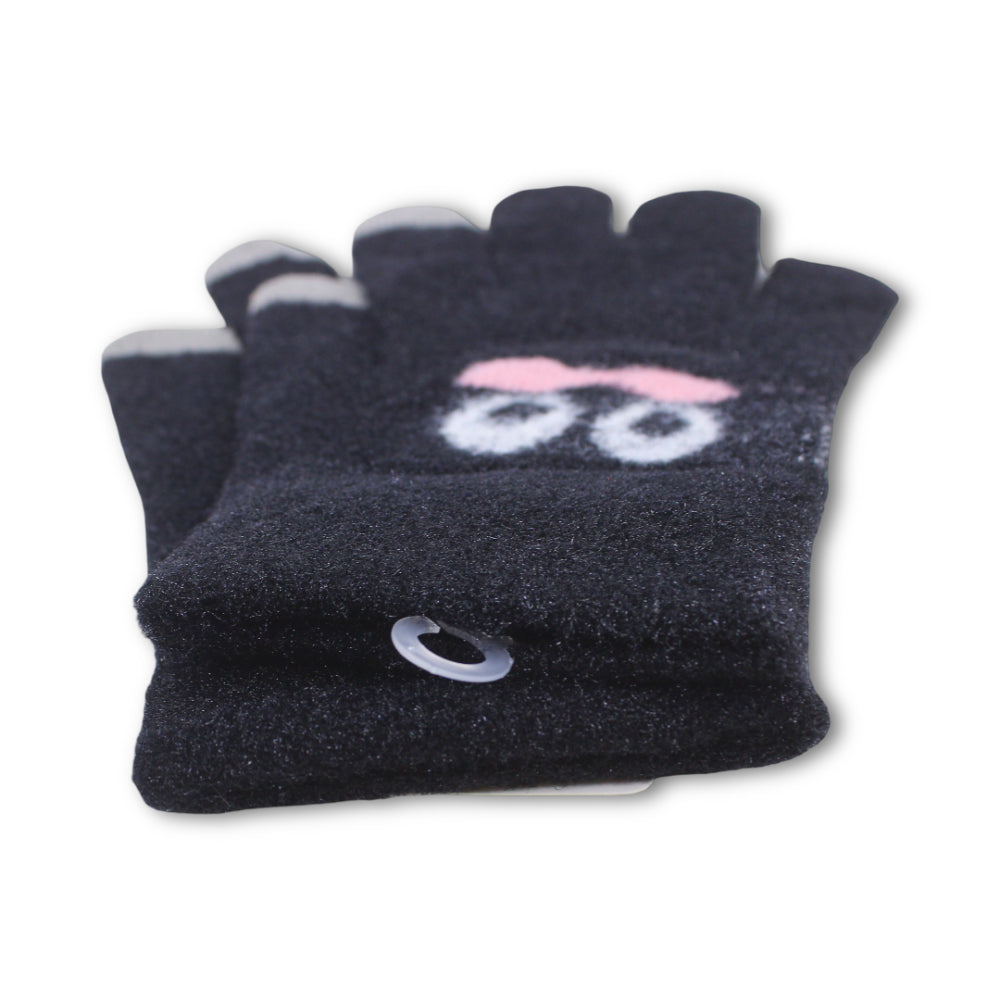 Girls Winter Gloves – Black