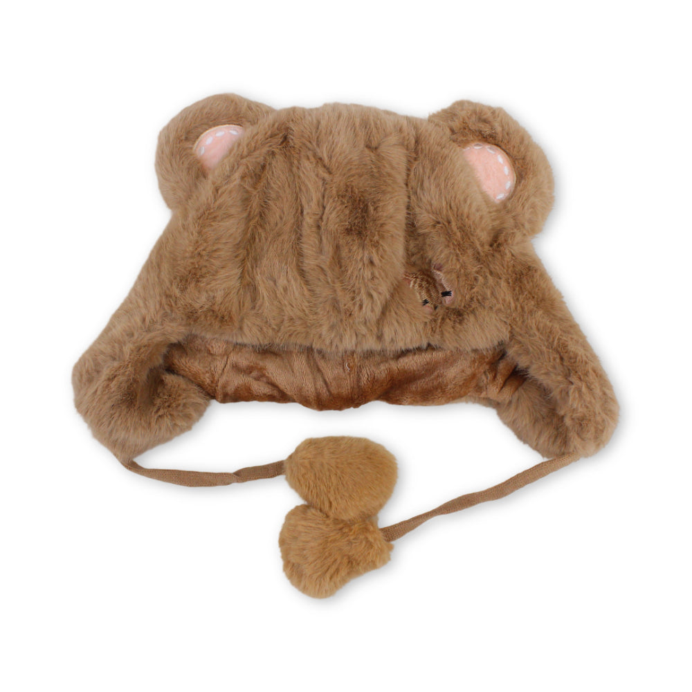 Girls Winter Ice Cap – Camel