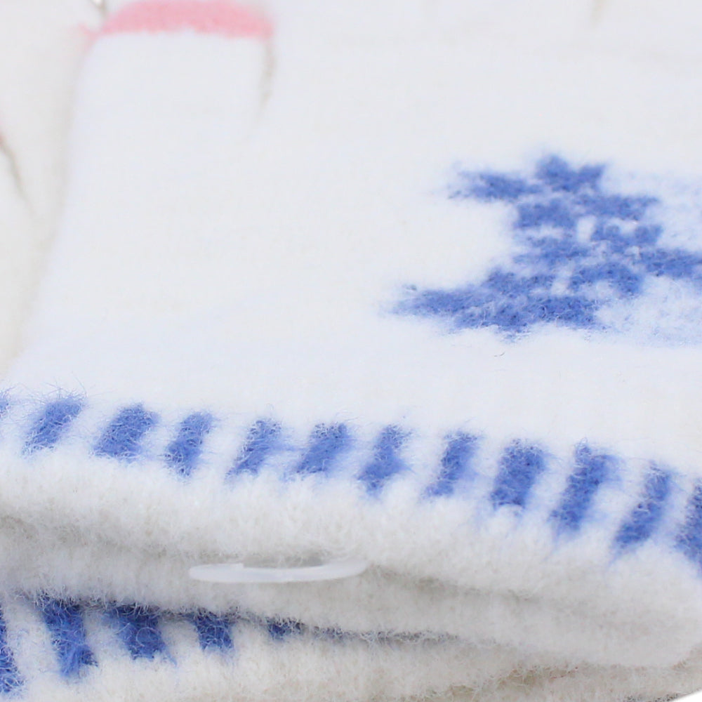 Girls Winter Gloves – Off White
