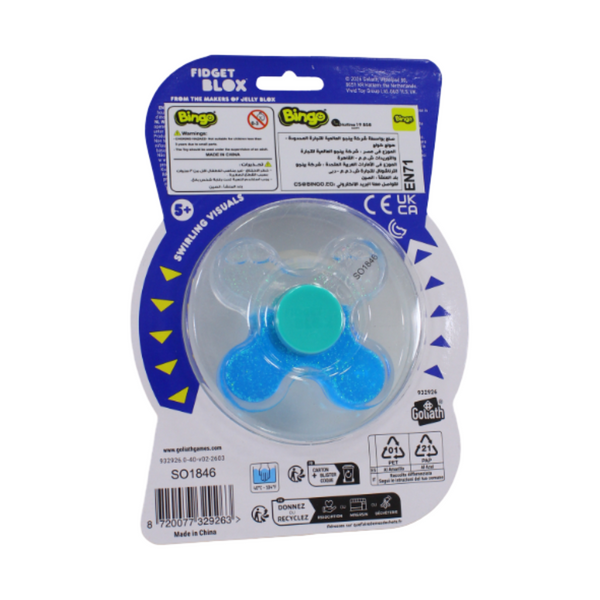 Fidget Blox Wave 2 Squish & Spin Blue – 1 Pc