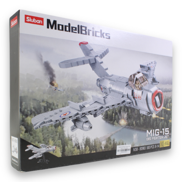 Model Bricks MiG-15 Fighter Building Set – 583 Pieces