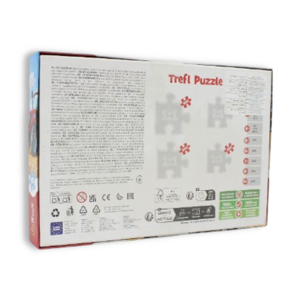 Trefl Agricultural Machines: Tractor With Trailer Jigsaw Puzzle – 100 Pcs