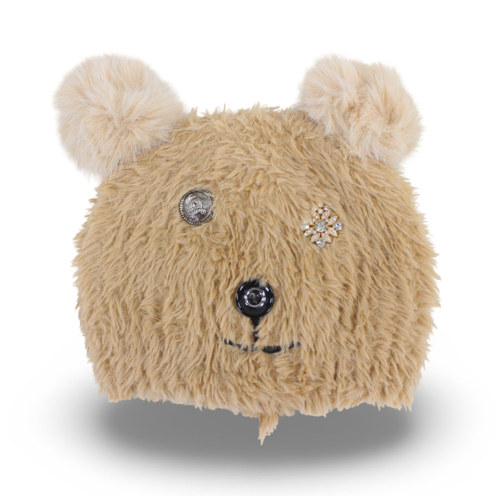 Girls Winter Ice Cap – Camel