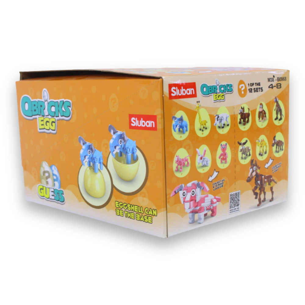 Q Bricks Egg – Mammal (24 Pieces)