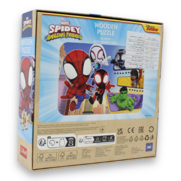 Trefl Spidey And His Amazing Friends Wooden Jigsaw Puzzle – 24 Pcs