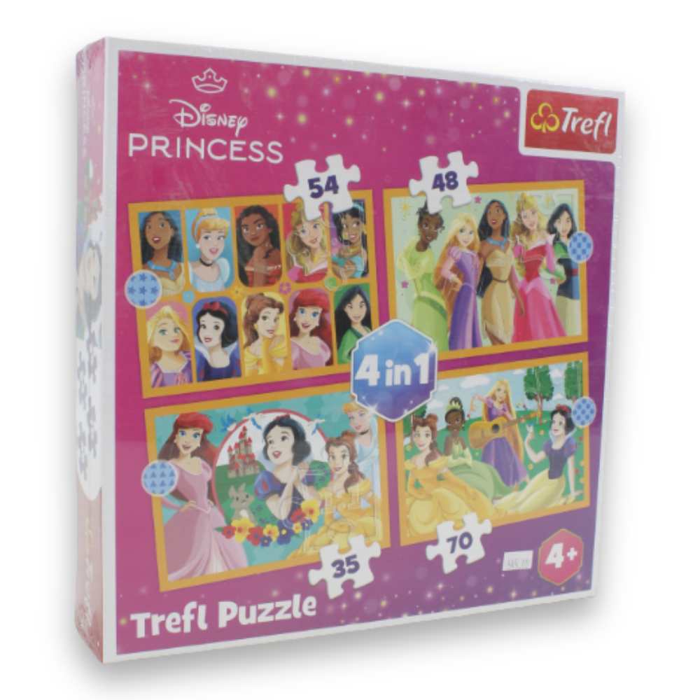 Trefl Disney Princess Jigsaw Puzzle Set – 4-In-1