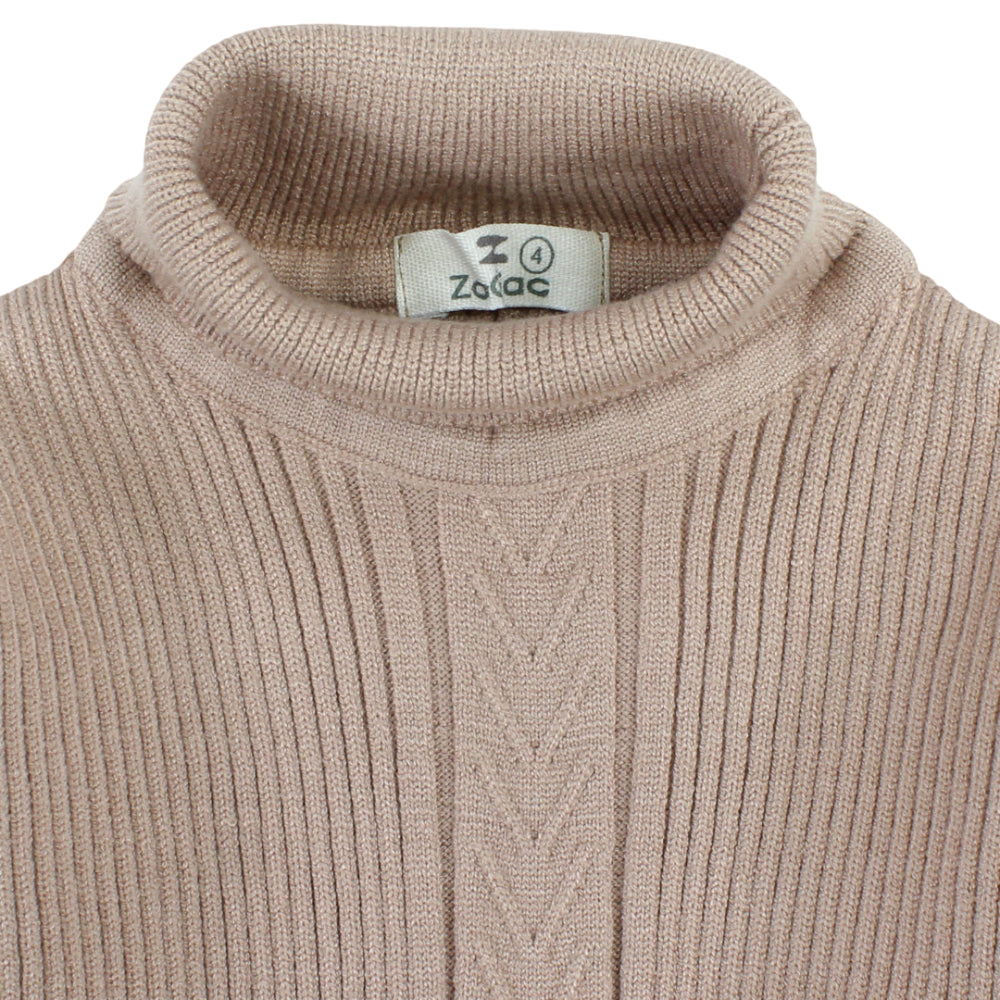 Girls Knitted Long-Sleeved Dress