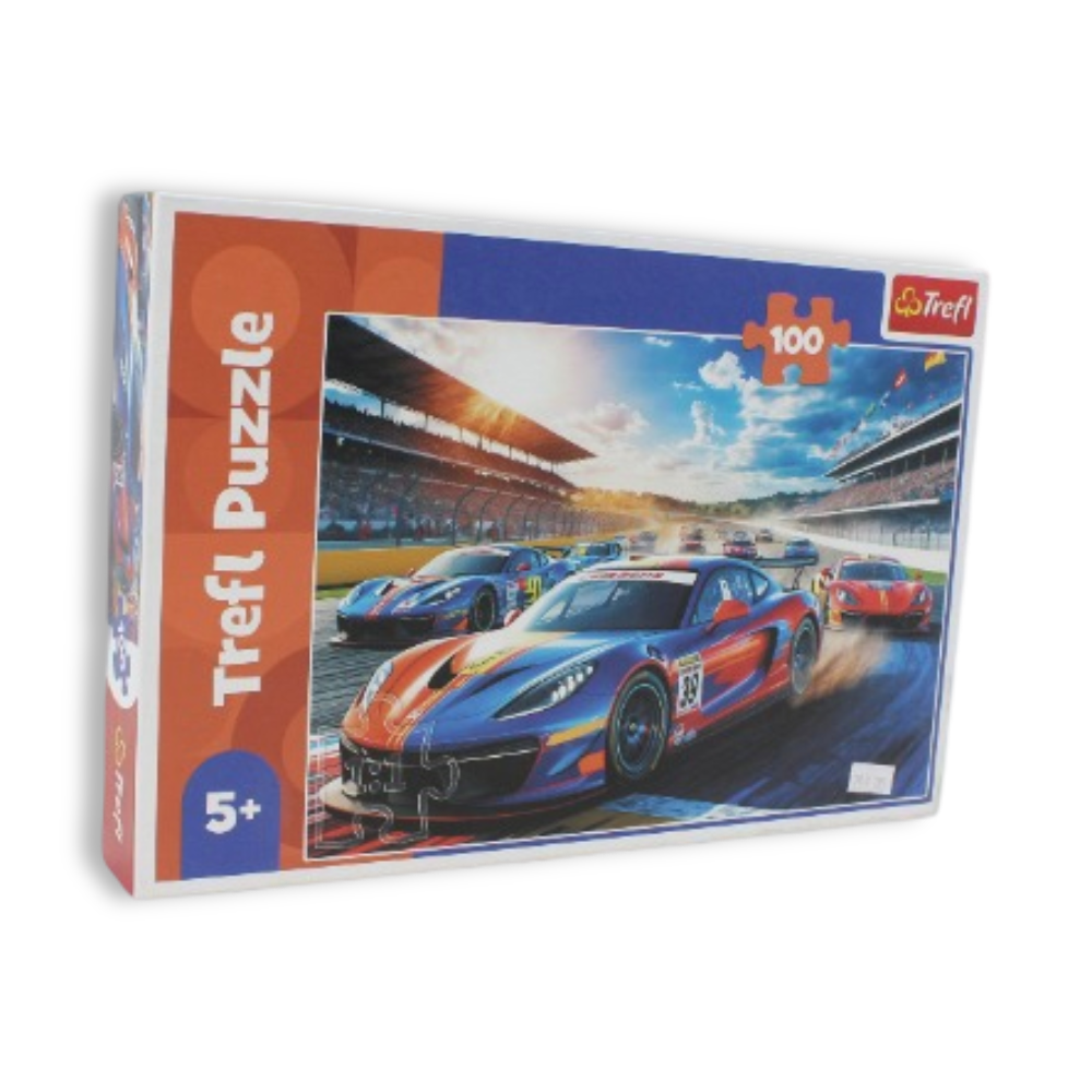 Trefl Fast Racing Car Jigsaw Puzzle – 100 Pcs
